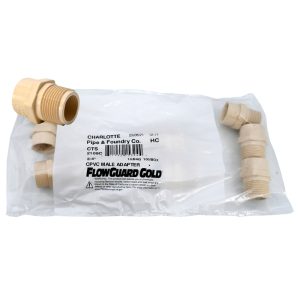 Charlotte Pipe FlowGuard 3/4 in. MPT X 3/4 in. D Slip CPVC Male Adapter