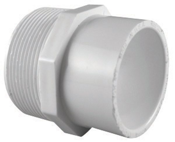 Charlotte Pipe Schedule 40 3/4 in. MPT X 1/2 in. D Slip PVC Pipe Adapter