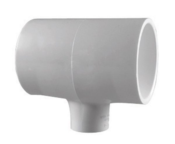 Charlotte Pipe Schedule 40 1/2 in. Slip X 1 in. D Slip PVC Reducing Tee