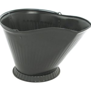Imperial Black Powder Coated Steel Coal Hod