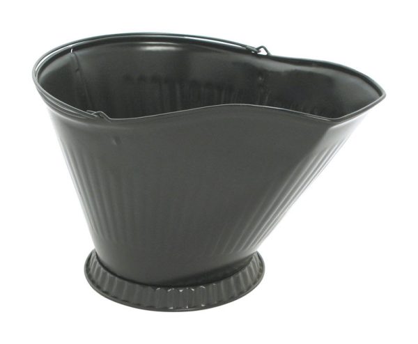 Imperial Black Powder Coated Steel Coal Hod
