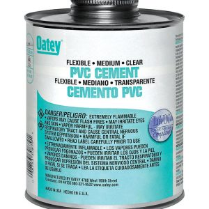Oatey Clear Cement For Flexible PVC 4 oz