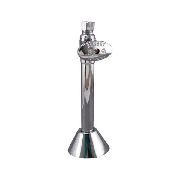 Keeney 1/2 in. Sweat in. X 3/8 in. Compression Brass Shut-Off Valve