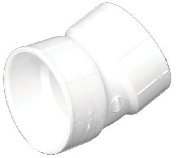 Charlotte Pipe 4 in. Hub X 4 in. D Hub PVC Elbow