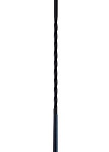 Panacea Black Powder Coated Steel Fireplace Tongs