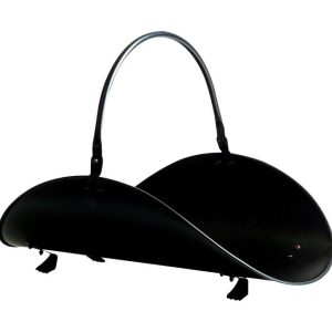 Panacea Black Matte Steel Log Rack