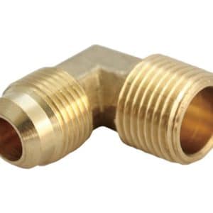 JMF Company 1/2 in. Flare X 1/2 in. D MPT Brass 90 Degree Street Elbow