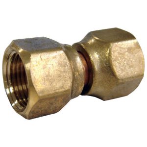 JMF Company 1/2 in. Flare X 3/8 in. D Brass Swivel Connector