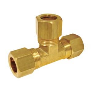 JMF Company 3/8 in. Compression X 3/8 in. D Compression Brass Tee