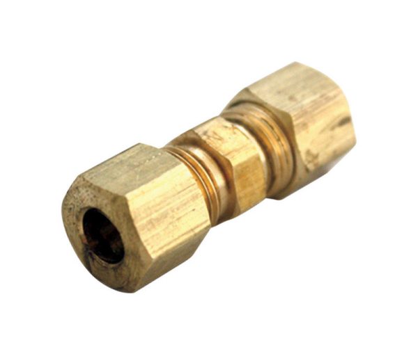 JMF Company 1/4 in. Compression X 3/16 in. D Compression Brass Union