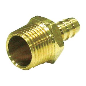JMF Company Brass 1/8 in. D X 1/8 in. D Adapter 1 pk