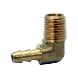 JMF Company Brass 3/8 in. D X 5/16 in. D Hose Barb Elbow 1 pk