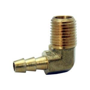 JMF Company Brass 3/8 in. D X 5/8 in. D Hose Barb Elbow 1 pk