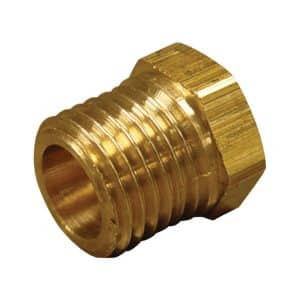 JMF Company 1 in. MPT X 3/8 in. D FPT Brass Hex Bushing