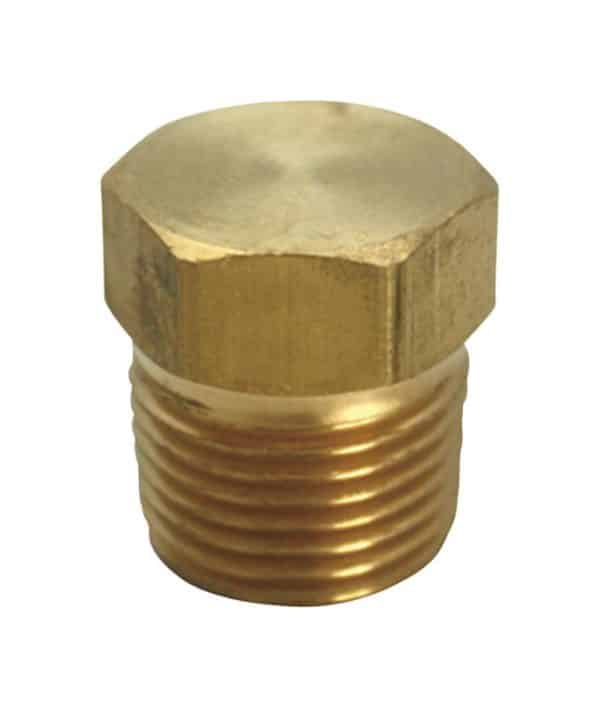 JMF Company 1/4 in. MPT Brass Hex Head Plug