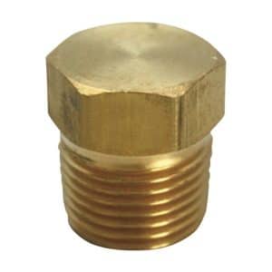 JMF Company 1/2 in. MPT Brass Hex Head Plug