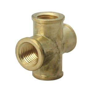 JMF Company 1/4 in. FPT X 1/4 in. D FPT Brass Cross