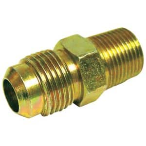 JMF Company 1/4 in. Flare X 3/8 in. D MPT Brass Connector