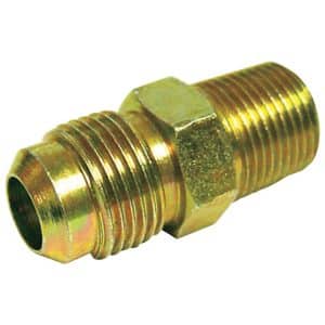 JMF Company 5/8 in. Flare X 3/8 in. D MPT Brass Connector