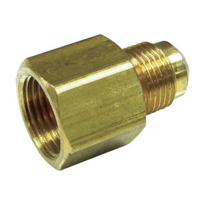 JMF Company 1/2 in. Female Flare X 3/8 in. D Male Flare Brass Reducing Adapter