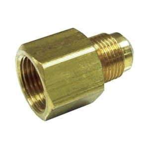 JMF Company 1/2 in. Female Flare X 5/8 in. D Male Flare Brass Reducing Adapter