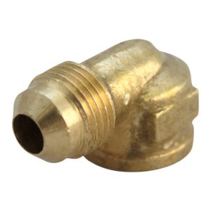 JMF Company 5/8 in. Flare X 1/2 in. D FPT Brass 90 Degree Elbow