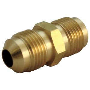 JMF Company 3/8 in. Flare X 3/8 in. D Flare Brass Space Heater Union