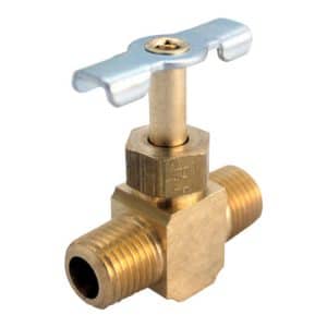 JMF Company 1/8 in. 1/8 in. Brass Needle Valve