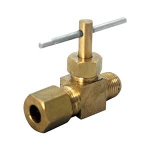 JMF Company 1/4 in. 1/8 in. Brass Needle Valve