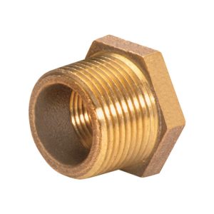 JMF Company 3/4 in. MPT X 3/8 in. D FPT Brass Hex Bushing