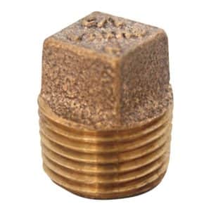 JMF Company 3/4 in. MPT Brass Square Head Plug