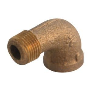 JMF Company 1/8 in. FPT X 1/8 in. D MPT Brass 90 Degree Street Elbow