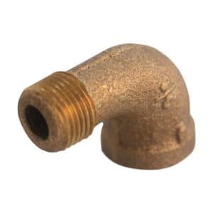 JMF Company 1 in. FPT X 1 in. D MPT Brass 90 Degree Street Elbow