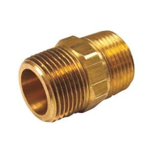 JMF Company 1/4 in. MPT X 1/8 in. D MPT Brass Reducing Hex Nipple