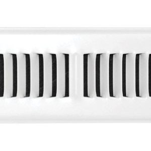 Tru Aire 2 in. H X 10 in. W 2-Way Powder Coat White Steel Floor Register