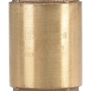 Campbell 1-1/4 in. D X 1-1/4 in. D Red Brass Spring Loaded Check Valve