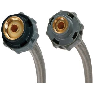 Fluidmaster 3/8 in. Compression X 1/2 in. D FIP 16 in. Stainless Steel Supply Line
