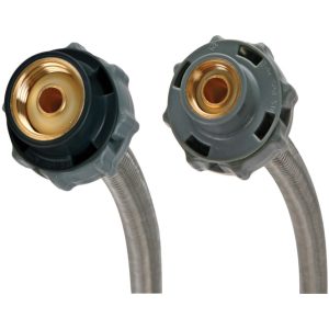 Fluidmaster 3/8 in. Compression X 1/2 in. D FIP 20 in. Stainless Steel Supply Line