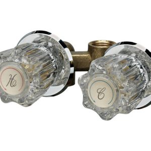 Homewerks 2-Handle Chrome Shower Faucet