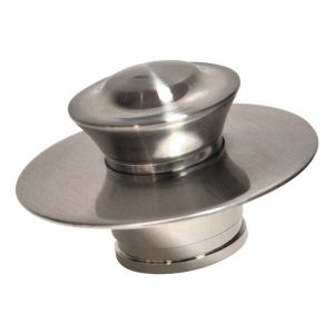 Danco 3 in. Brushed Nickel Metal Drain Cover