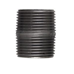 Anvil Beck 1 in. MPT Black Steel 1-1/2 in. L Close Nipple