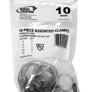 Ideal Tridon 1/4 in. 2-3/4 in. Mulit-Size Silver Hose Clamp Stainless Steel Band