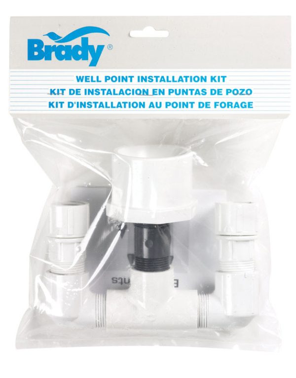 Brady PVC White Well Point Installation Kit