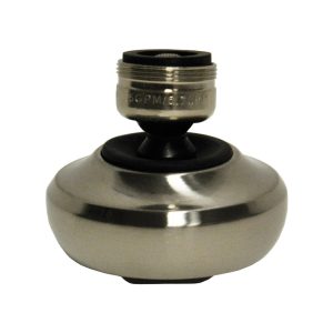 Danco Dual Thread 15/16 in.- 27M x 55/64 in.-27F Brushed Nickel Swivel Sprayrator
