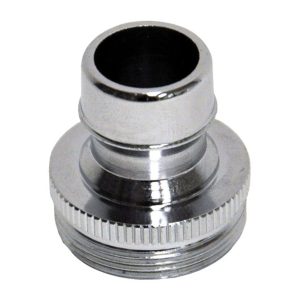 Danco Dual Thread 15/16 in.-27 or 55/64 in. Chrome Dishwasher Adapter