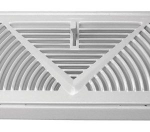 Tru Aire 4-1/2 in. H X 15 in. W 3-Way Powder Coat White Steel Baseboard Diffuser