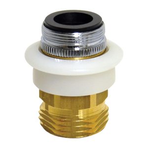Danco Dual Thread 15/16 in.-27 or 55/64 in. Chrome Plated Aerator Adapter