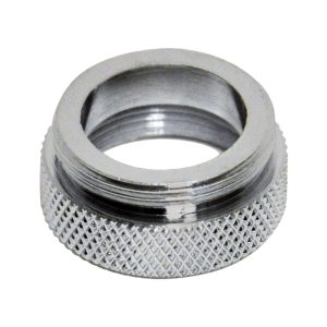 Danco Dual Thread 3/4 in.-27F x 55/64 in.-27M Chrome Aerator Adapter