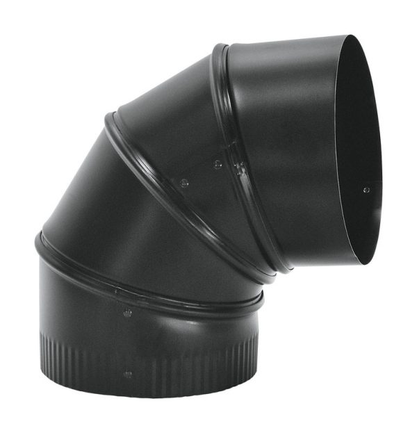 Imperial 6 in. D Steel Stove Pipe Elbow