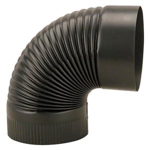 Imperial 6 in. D X 6 in. D 90 deg Steel Stove Pipe Elbow